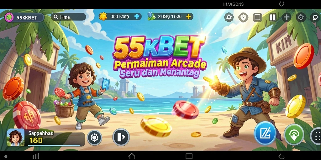 Tampilan gameplay seru 55KBET yang penuh tantangan dan kesenangan.