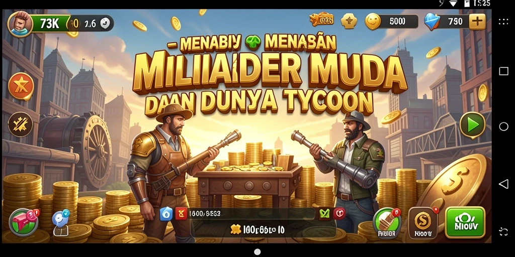 Screenshot menunjukkan gameplay Tycoon yang menantang dan seru.