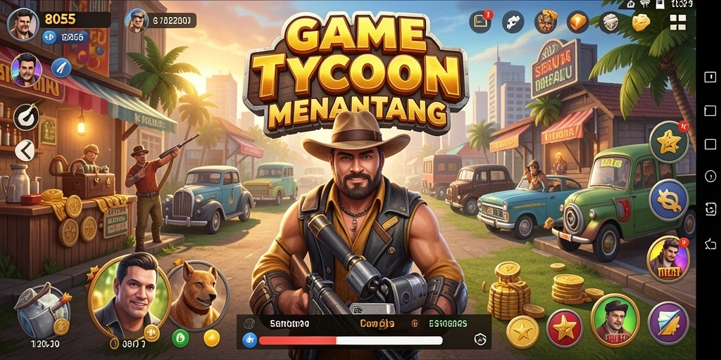 Tampilan gameplay 8055 yang menarik dan interaktif.