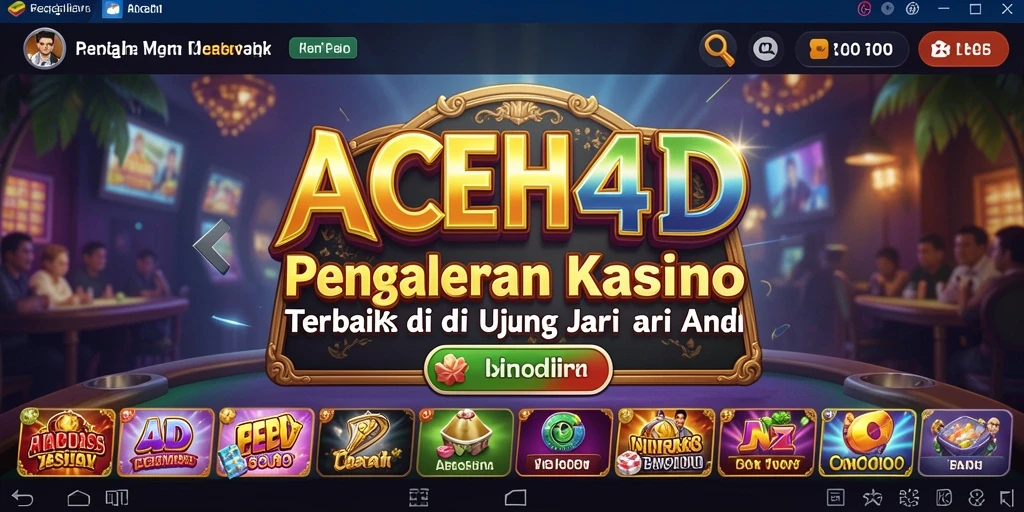 Tampilan menarik dari gameplay Kasino di ACEH4D.