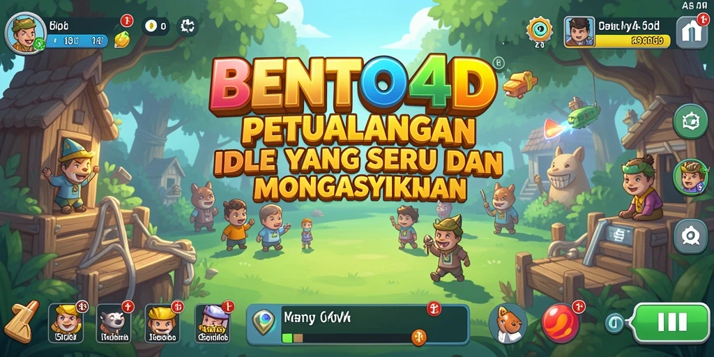 Screenshot gameplay BENTO4D menampilkan pengelolaan sumber daya yang menarik.