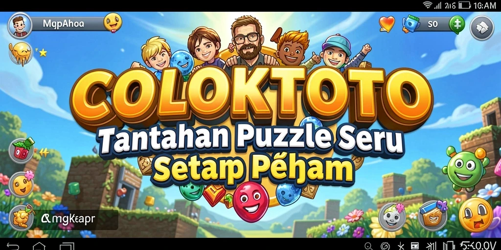 Screenshot gameplay COLOKTOTO menampilkan tantangan puzzle yang menarik.