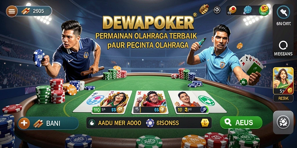 Tampilan utama gameplay DEWAPOKER yang menawan dan interaktif.