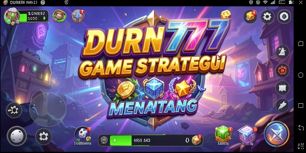 Screenshot DUREN777 menampilkan aksi seru dalam pertempuran strategi.