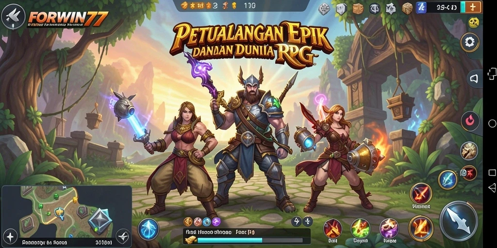 Tampilan menakjubkan dari gameplay RPG yang penuh petualangan.