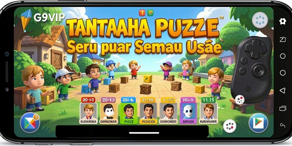 Tampilan gameplay G9VIP dengan teka-teki yang mengasyikkan.