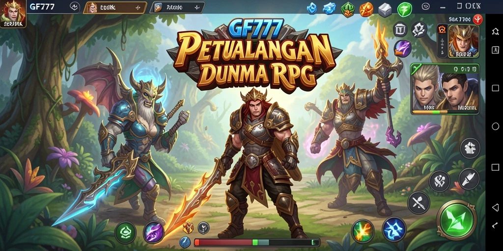 Tampilan gameplay GF777 yang seru dengan aksi RPG epik.