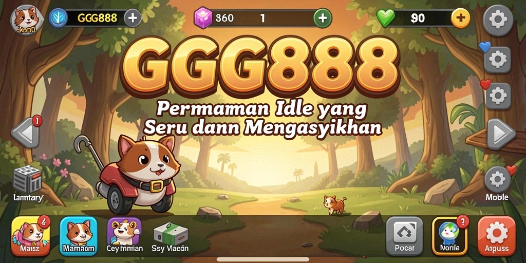 Tampilan gameplay GGG888 dengan mekanisme Idle yang menarik.