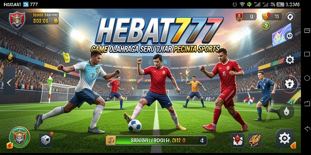 Tangkapan layar HEBAT777 menampilkan aksi intens gameplay olahraga.