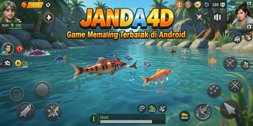 Gameplay memancing JANDA4D yang seru dan menarik.