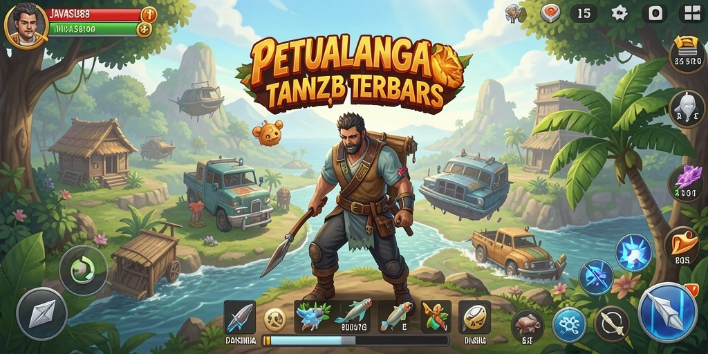 Screenshot menunjukkan eksplorasi menakjubkan dalam JAVASLOT88.