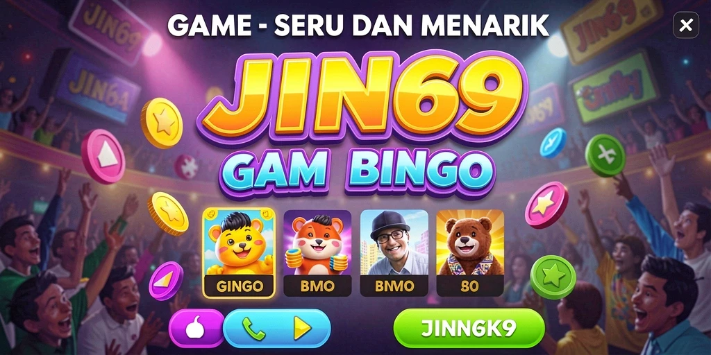 Tampilan gameplay bingo yang seru di JIN69.