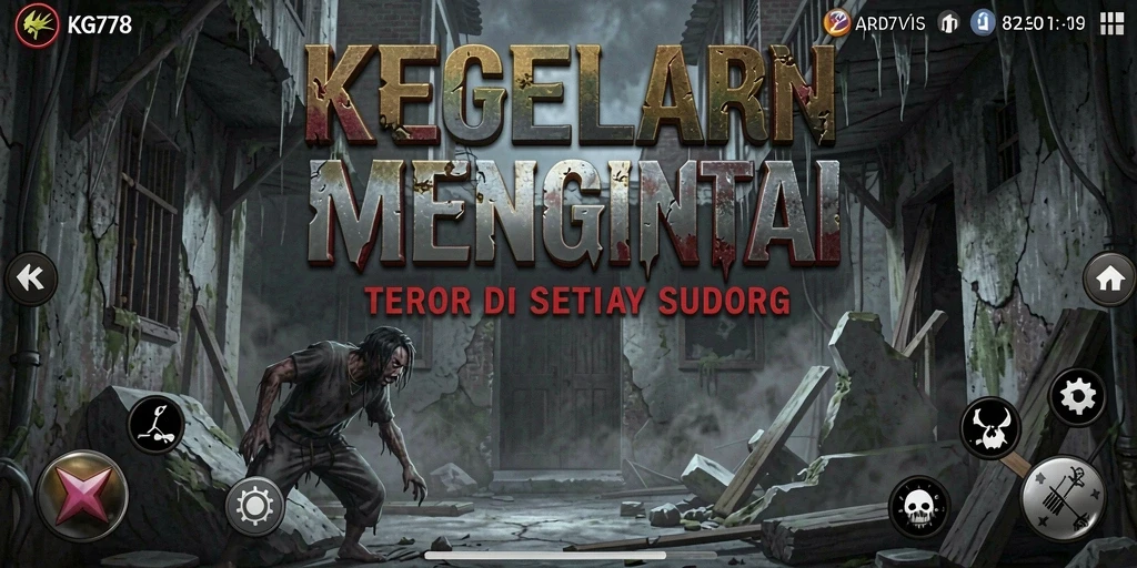 Gameplay menegangkan di KG778 dengan suasana horor yang kental.
