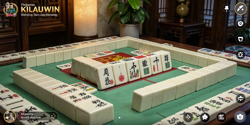 Screenshot KILAUWIN menampilkan gameplay Mahjong yang menarik dan menantang.