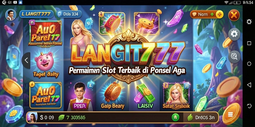 Tampilan gameplay LANGIT777 yang menakjubkan dan penuh warna.