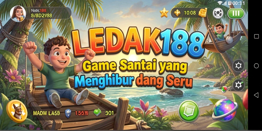 Screenshot menampilkan gameplay seru dari LEDAK188 dengan tantangan menarik.