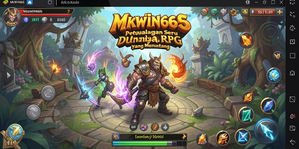 Gameplay seru di MKWIN666 menampilkan pertarungan epik dan eksplorasi luas.