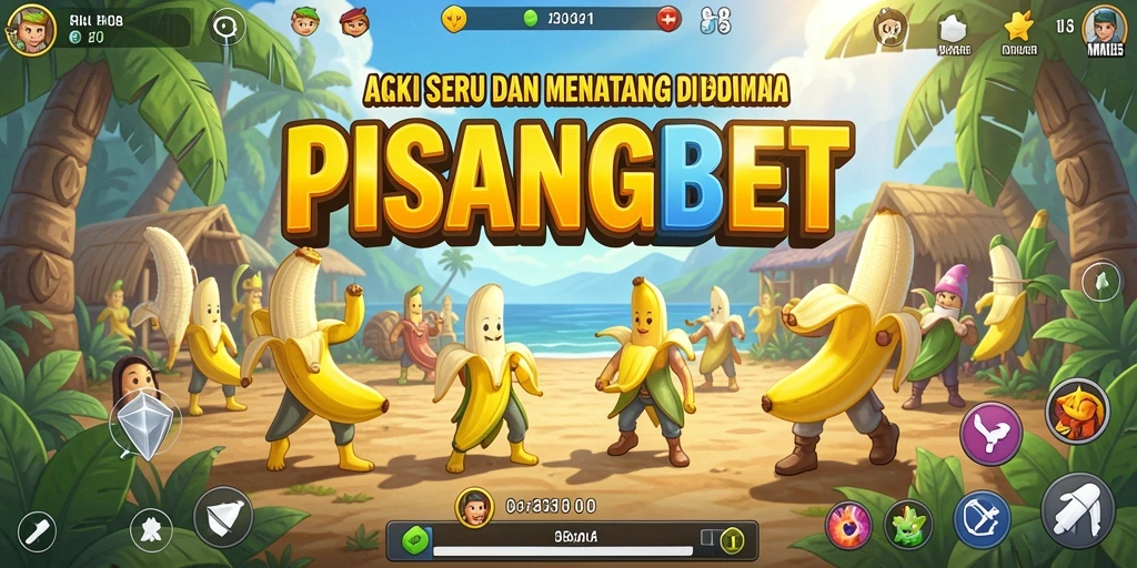 Screenshot gameplay PISANGBET menampilkan aksi mendebarkan dengan karakter dinamis.