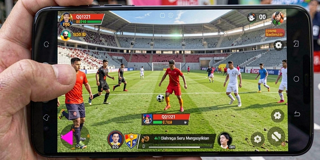 Tampilan atletik yang menampilkan aksi olahraga menarik di QQ1221.