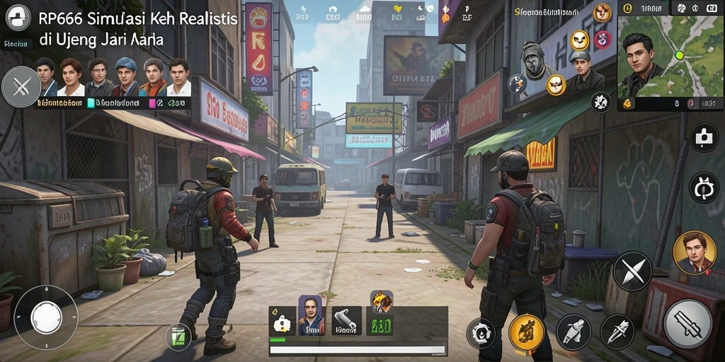 Tampilan gameplay RP66 yang menarik dengan karakter dan lingkungan yang detail.