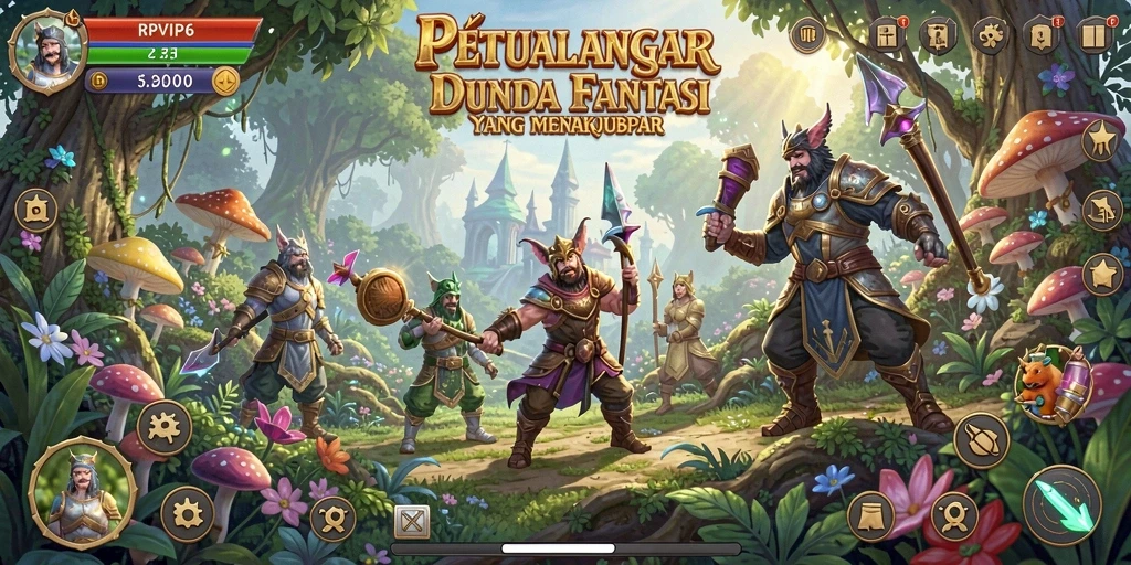 Screenshot RPVIP6 menampilkan gameplay ARPG yang seru.