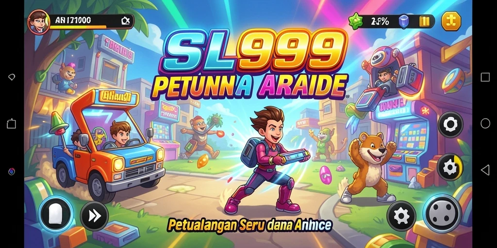 Tangkapan layar utama SL999 menampilkan suasana gameplay Arcade yang seru.