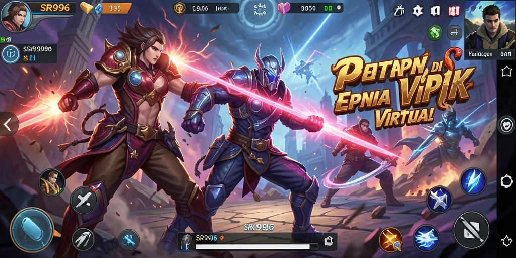 Tangkapan layar gameplay mendebarkan dari SR996 saat pertarungan intens.