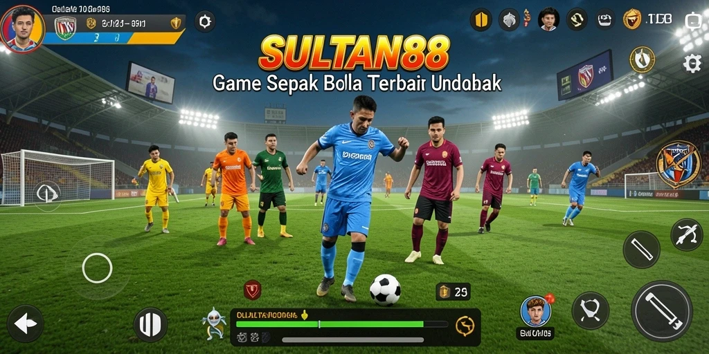 Tampilan menakjubkan dari pertandingan sepak bola di SULTAN88.