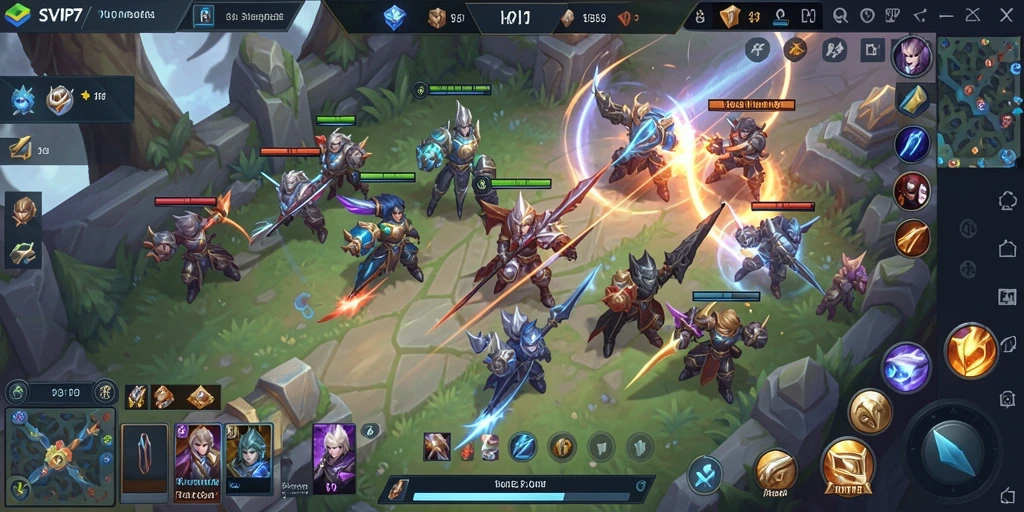 Tangkapan layar dari gameplay menegangkan di SVIP7.