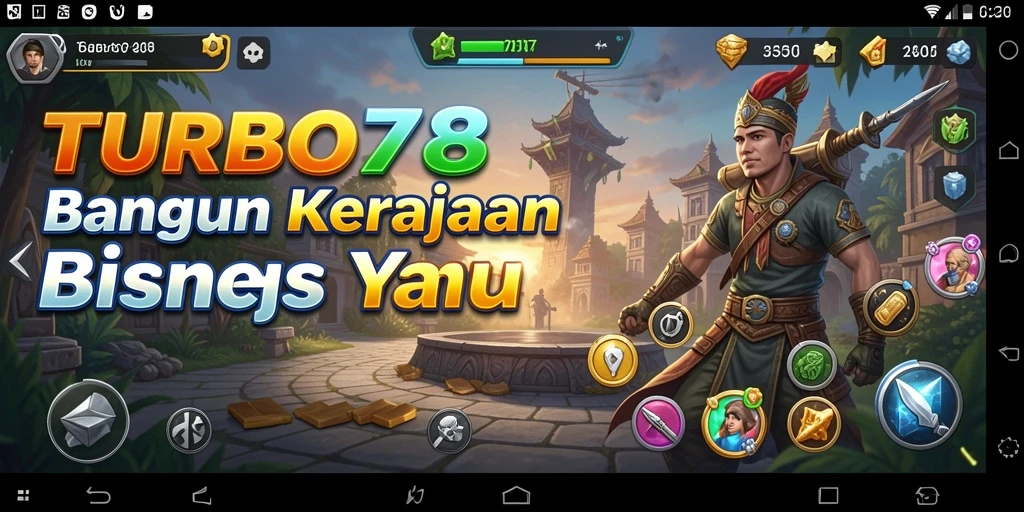 Screenshot gameplay TURBO78 yang menunjukkan pengelolaan bisnis.
