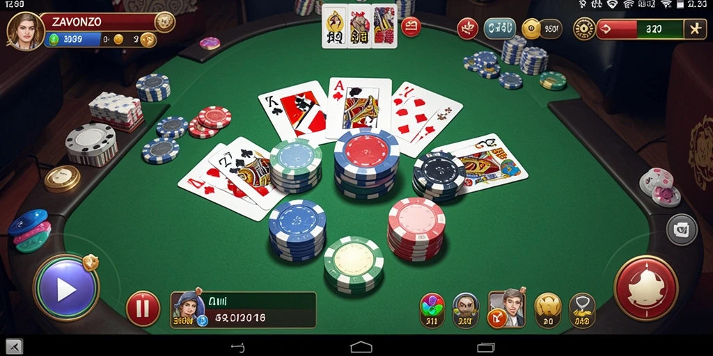 Tampilan gameplay seru ZAVONZO saat bermain QiuQiu.